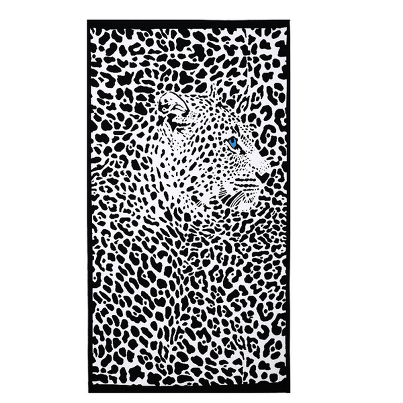 100X180Cm Leopard Horses Stripe Print Absorbent Microfiber Beach Towels Quick Dry Bath Towel - MRSLM