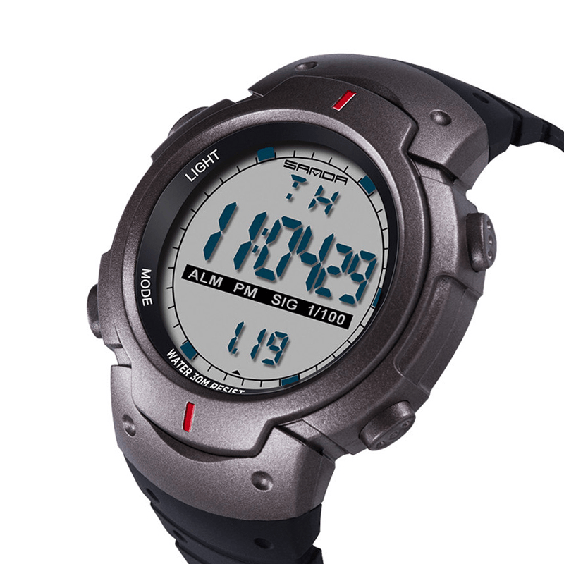 SANDA 269 Digital Watch Luminous Motion Timing Stopwatch Calendar Alarm Watch Outdoor Sport Watch - MRSLM