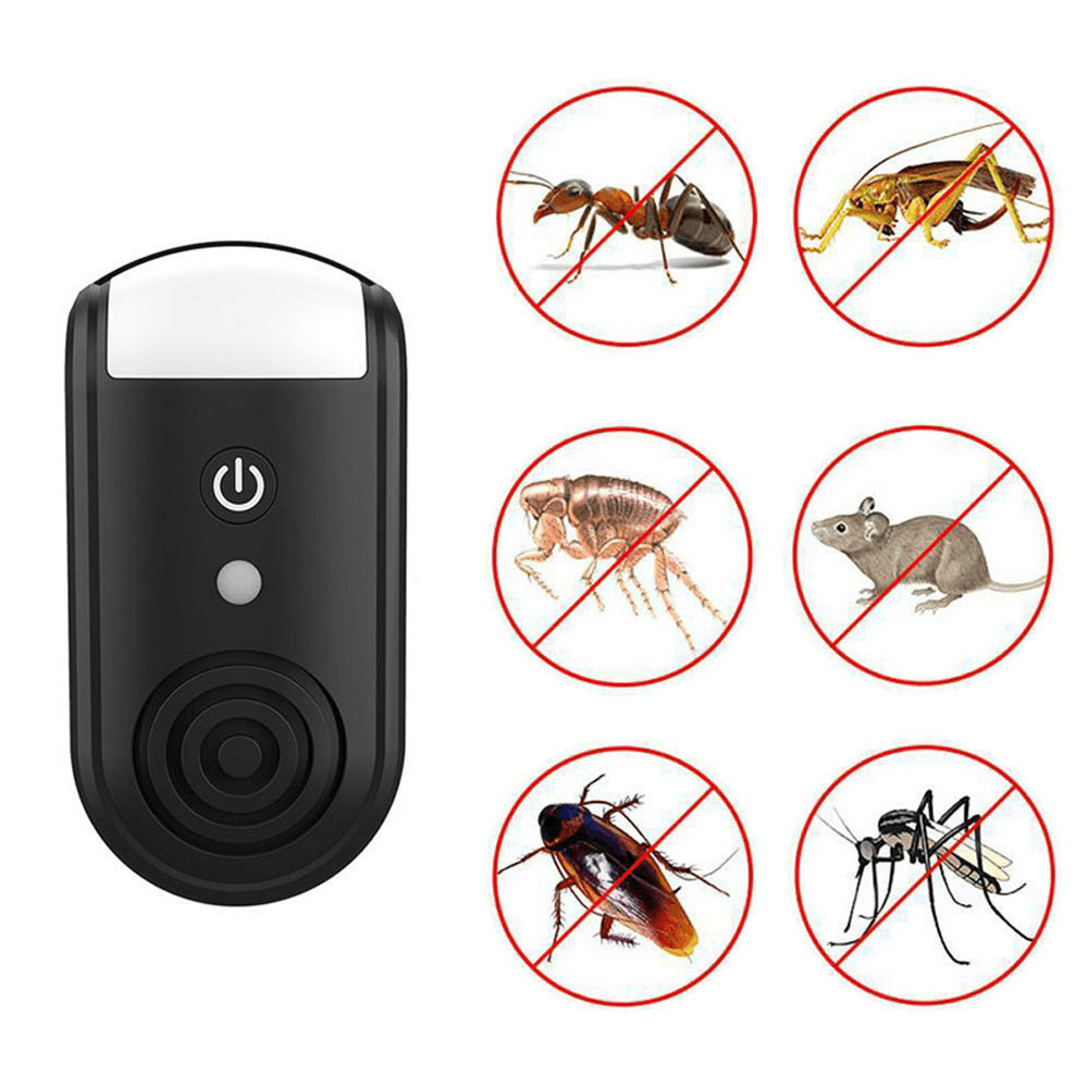 BG-306 Ultrasonic Mosquito Plug-In Pest Repeller Deter Mouse Mice Rat Spider Insect Repellent - MRSLM