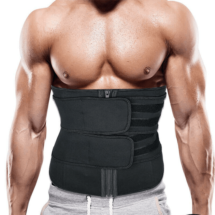 Men Women Waist Trainer Body Shaper Cincher Tank Top Adjustable Sport Belts Spine Protector - MRSLM