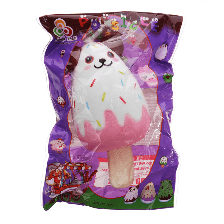 Sanqi Elan Bear Popsicle Ice-Lolly Squishy 12*5.5CM Licensed Slow Rising Soft Toy with Packaging - MRSLM
