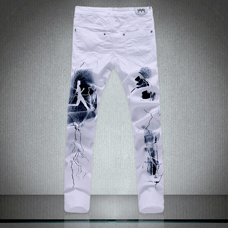 Personalized Print Slim Slim Jeans - MRSLM