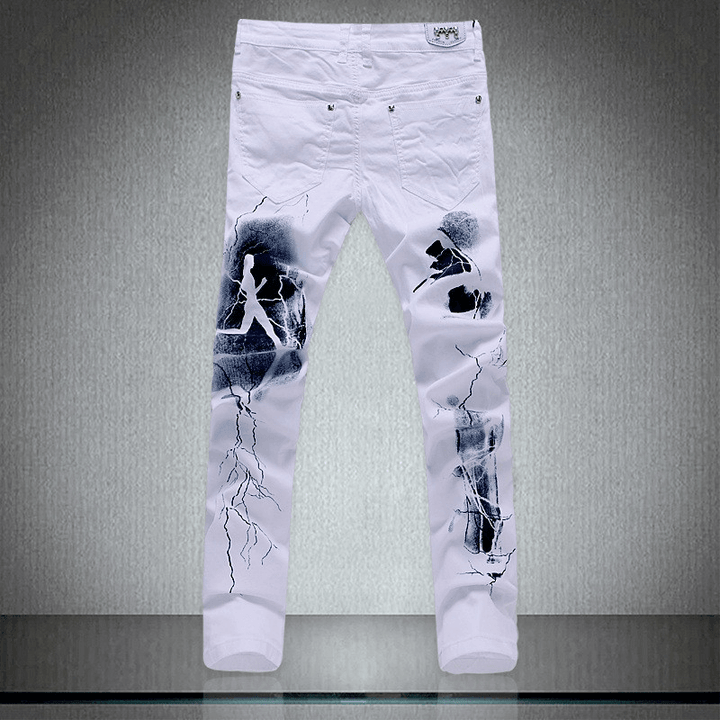 Personalized Print Slim Slim Jeans - MRSLM
