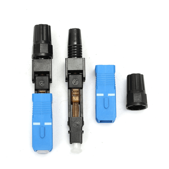 10Pcs SC-UPC-P Fiber Optic Connector Embedded Quick Connector Adapter - MRSLM