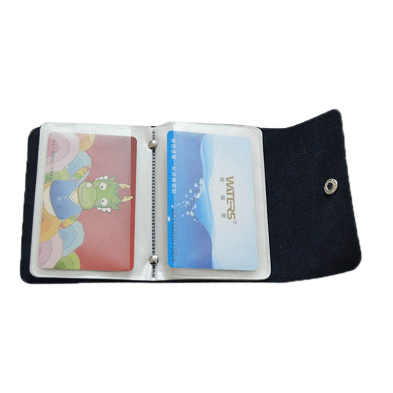 Men Women Genuine Leather Credit Card Holder Multicolor 26 Card Slots Card Holder - MRSLM