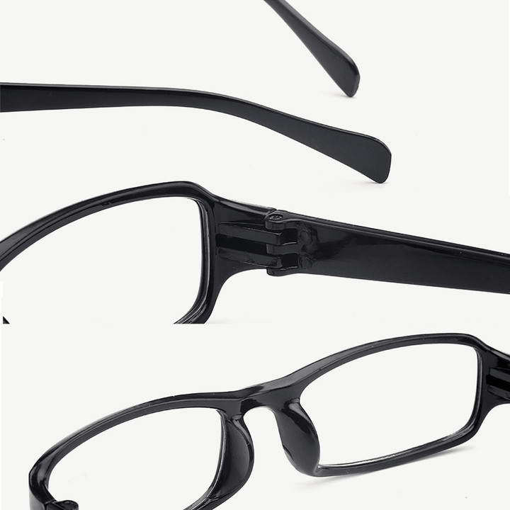 Unisex Full Frame Resin Len Reading Glasses Portable Comfy High-Definition Presbyopia Glasses - MRSLM