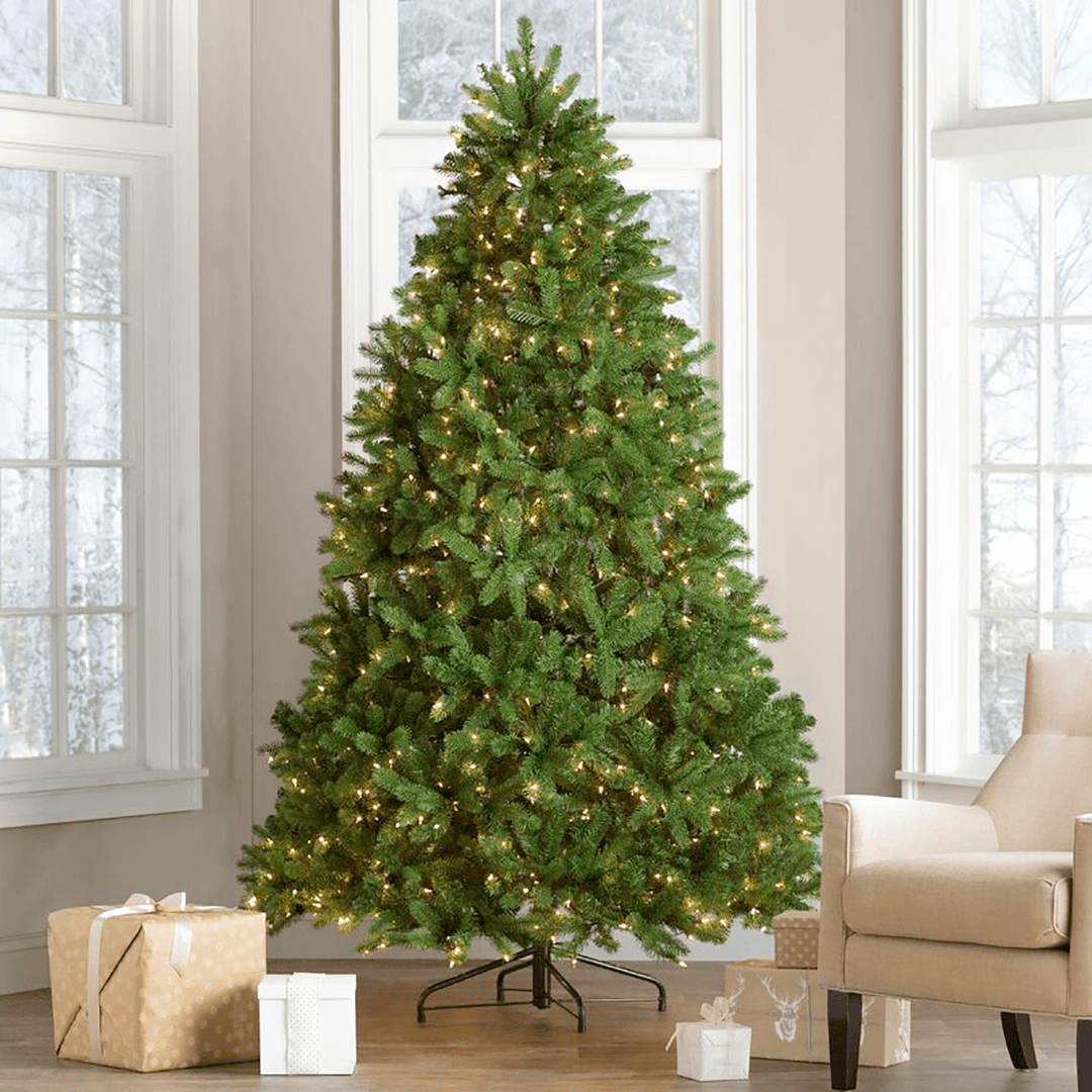 Mini Artificial Christmas Tree Encryption Green Tree with Regular Spruce Lights Decorations 2020 Christmas Decoration for Home Decor - MRSLM