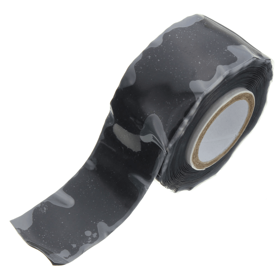 Suleve SRT01 25Mm Wide Black Self Fusing Silicone Tape Emergency Rescue Repair Tape - MRSLM