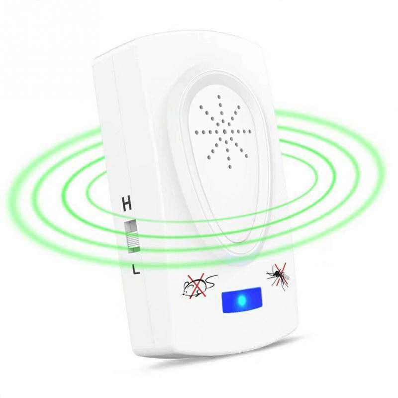 EU AU Plug Multi-Function White Pests Repeller Electronic Ultrasonic Mouse Rat Mosquito Dispeller Insect Rodent Control - MRSLM