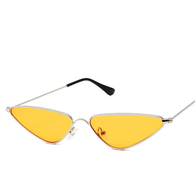 Small Frame Sunglasses Fashion Triangle Ocean Piece Metal Sunglasses - MRSLM