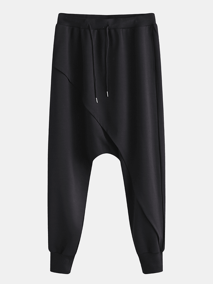 Men'S Casual Trend Solid Color Croos Pants - MRSLM