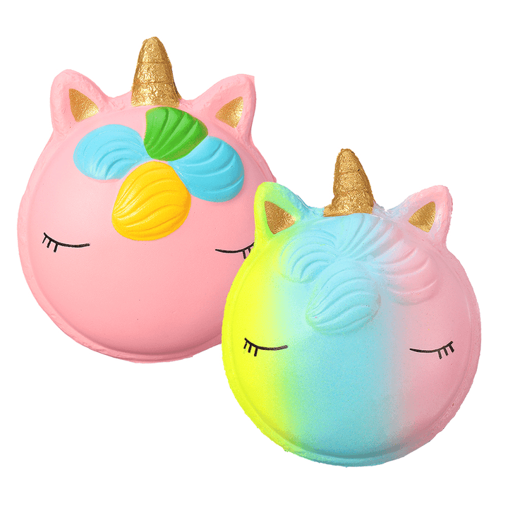 Fantasy Animal Squishy Unicorn Macaron 9CM Jumbo Toys Gift Collection with Packaging - MRSLM