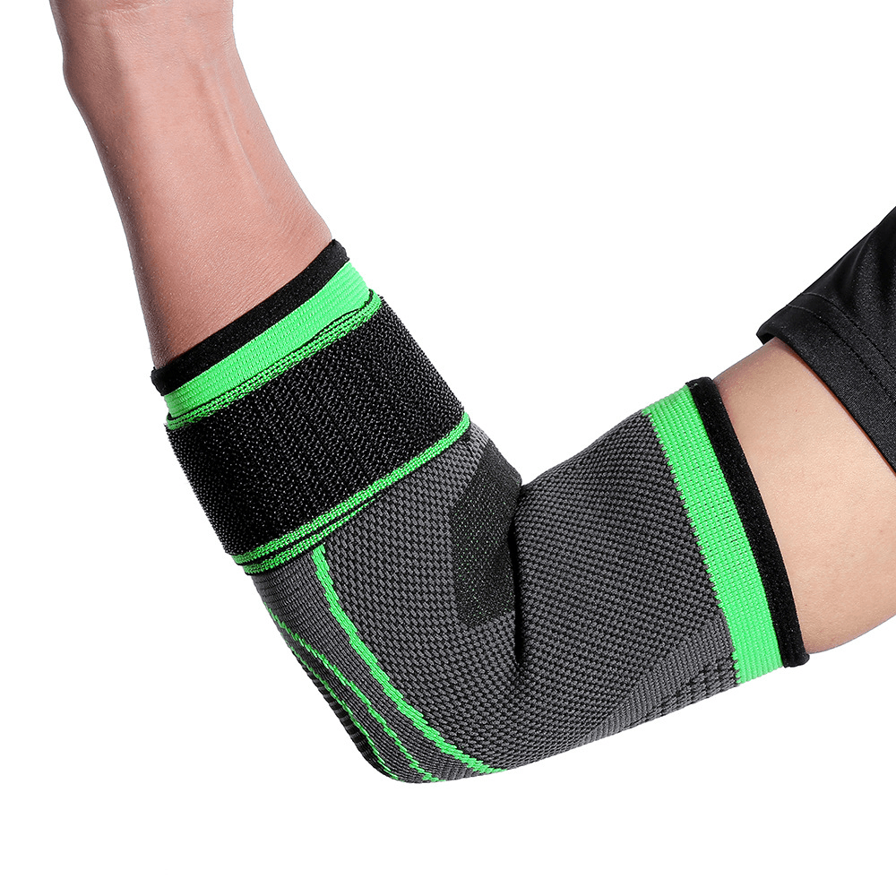 1PC Kyncilor Elasticity Breathable Elbow Support Sports Fitness Weight Lifting Basketball Elbow Brace Protective Gear - MRSLM