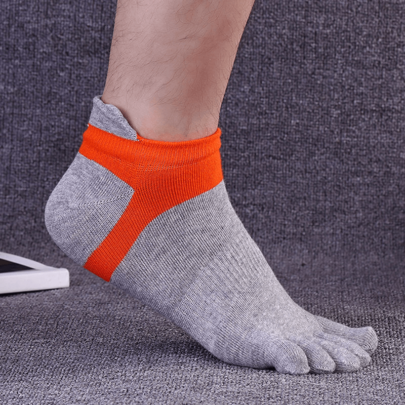 Five Toes Socks Sports Outdoor Anklet Deodorant Anti-Bacterial Thick Comfortable Casual Socks - MRSLM