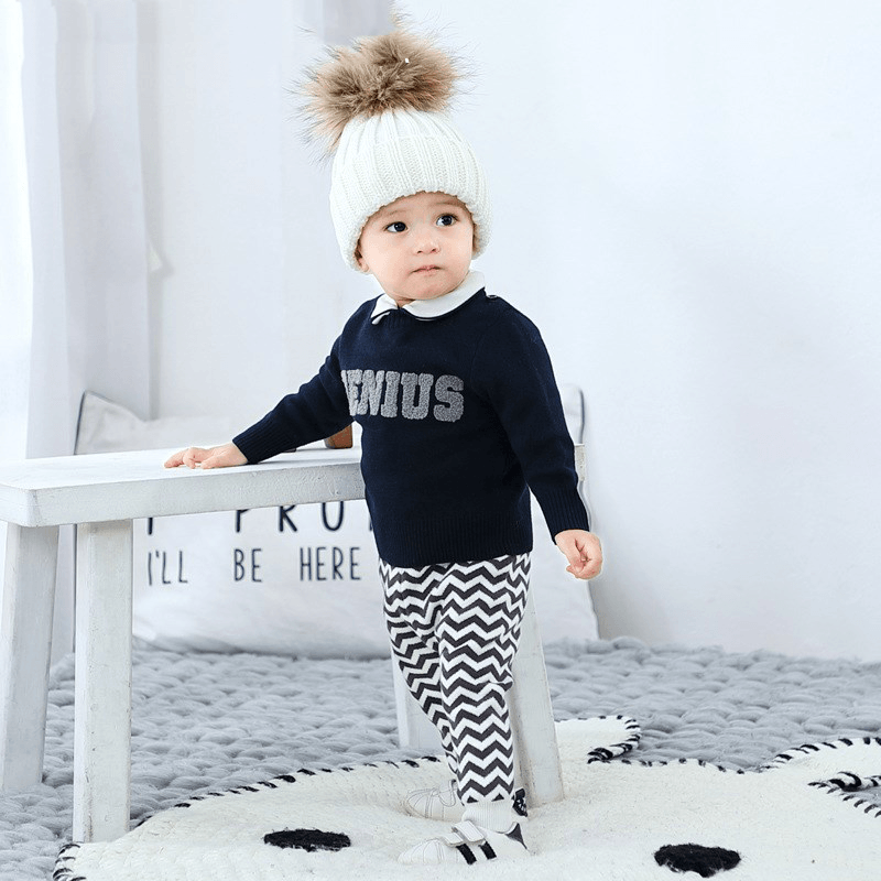 [Retail Not Less than 59] Baby Sweater Spring and Autumn Pullover Sweater Baby Top Spring Baby Clothing - MRSLM