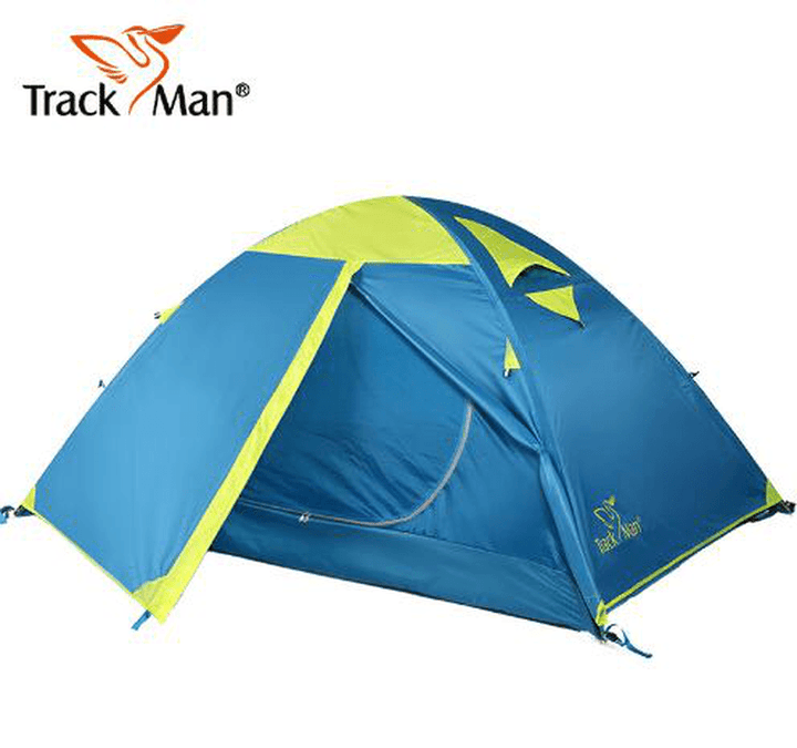 Trackman TM1218 Outdoor 2 Person Camping Tent Double Layers 82.6X55X43.3Inch 3 Season Hiking Tents - MRSLM