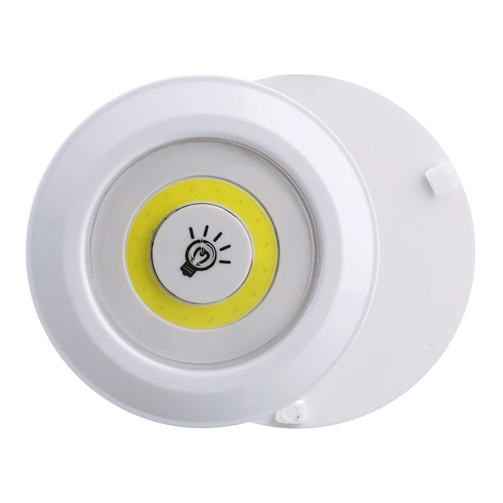 3Pcs LED Light Wireless Remote Control Night Light 3W Super Bright COB under Cabinet Light Dimmable Wardrobe Lamp Home Bedroom Closet - MRSLM