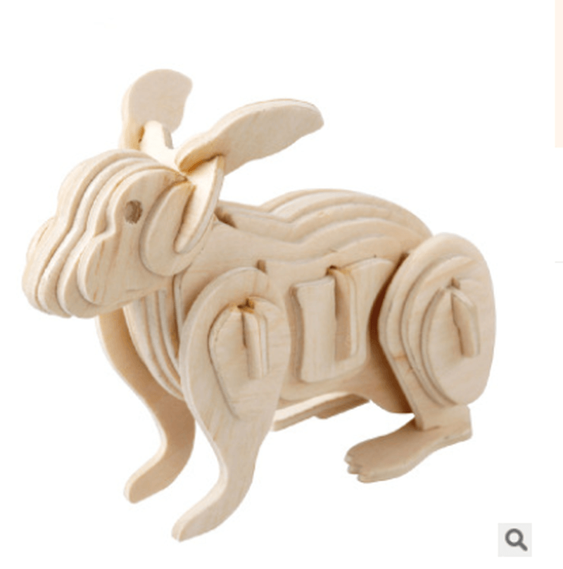 Wooden 3D Puzzle Jigsaw Dragon Snake Animal Shaped Puzzles Toy Kid'S Child'S Educational Toys Gift - MRSLM