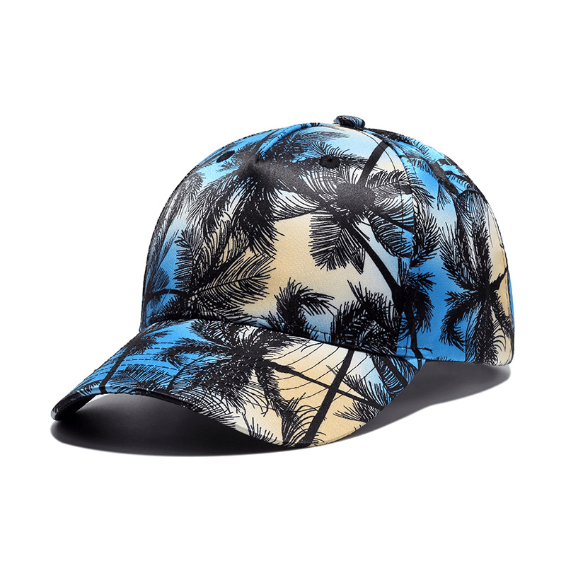 Printed Coconut Pattern Curved Cap - MRSLM