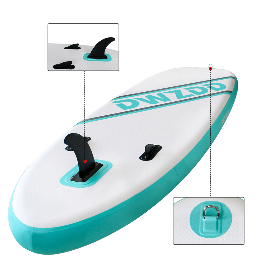 DWZDD Inflatable Stand up Paddle Board Non-Slip Deck Surfing Long Board Summer Beach Swimming Water Sport - MRSLM