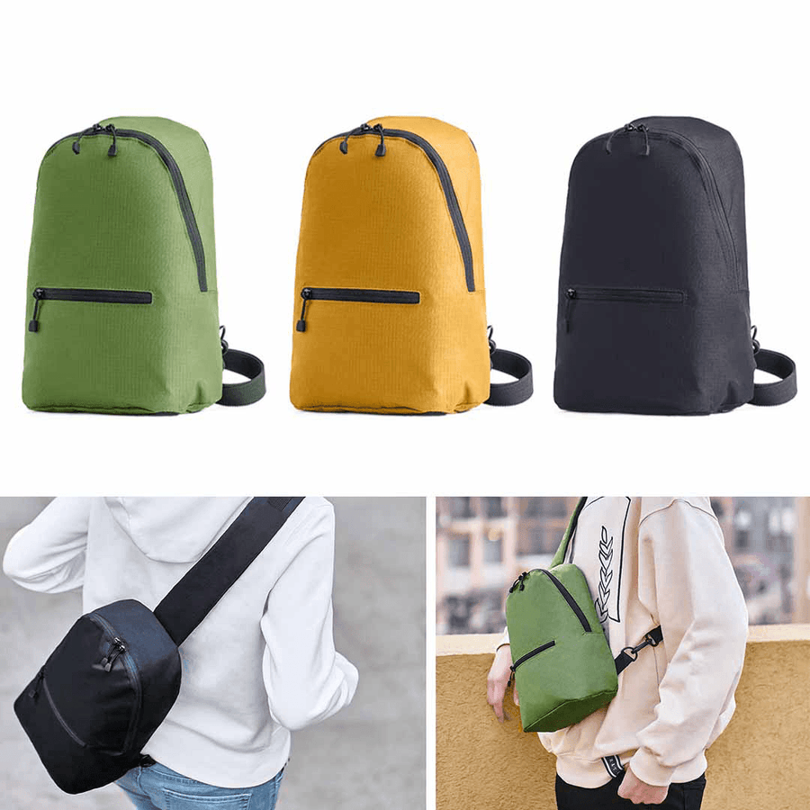 ZANJIA 7L Chest Bag 3 Colors Level 4 Waterproof Nylon 10Inch Laptop Messenger Bag 100G Lightweight Outdoor Travel - MRSLM