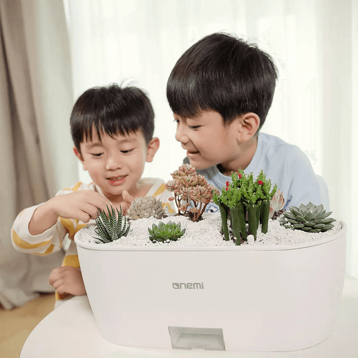 Onemi AI Intelligent Plant Growth Flowerpot Smart Vegetable Planting Machine Mijia APP Remote Control Self-Watering System Temperature Moisture Analyzer - MRSLM