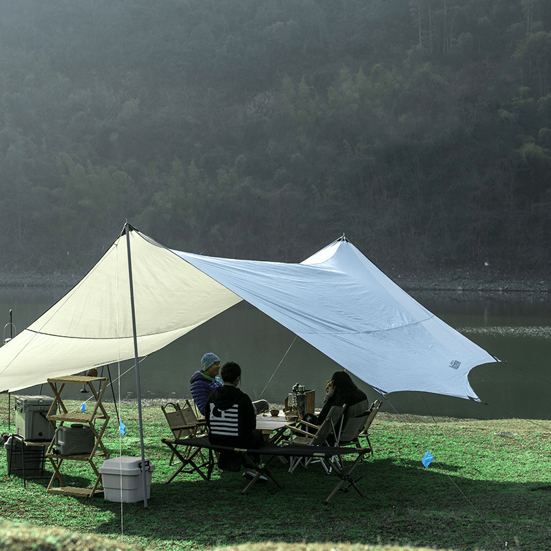 Naturehike UPF50+ Outdoor Camping Tent Sun Shelter 8-10 Person Super Big Sunshade Projected 20㎡ Waterproof Tent - MRSLM