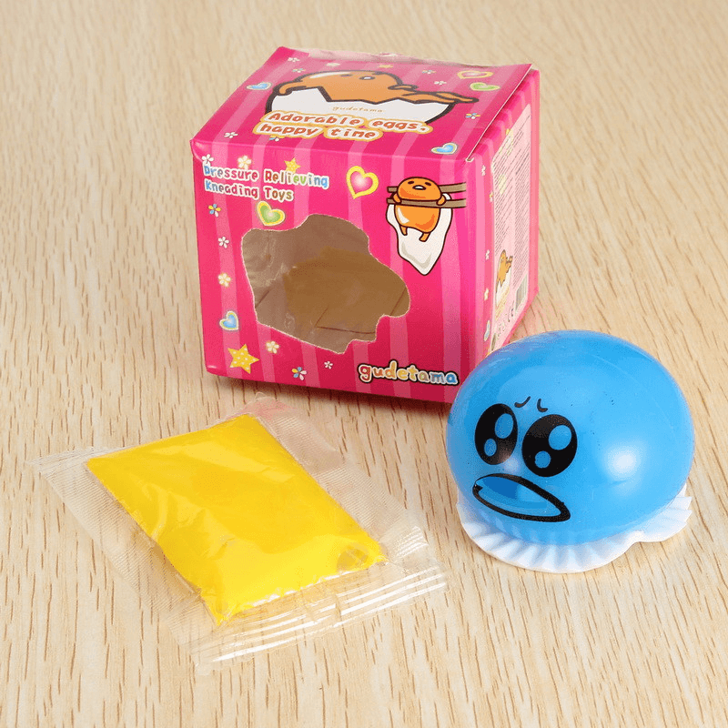 Squishy Vomitive Slime Egg with Yellow Yolk Stress Reliever Fun Gift - MRSLM