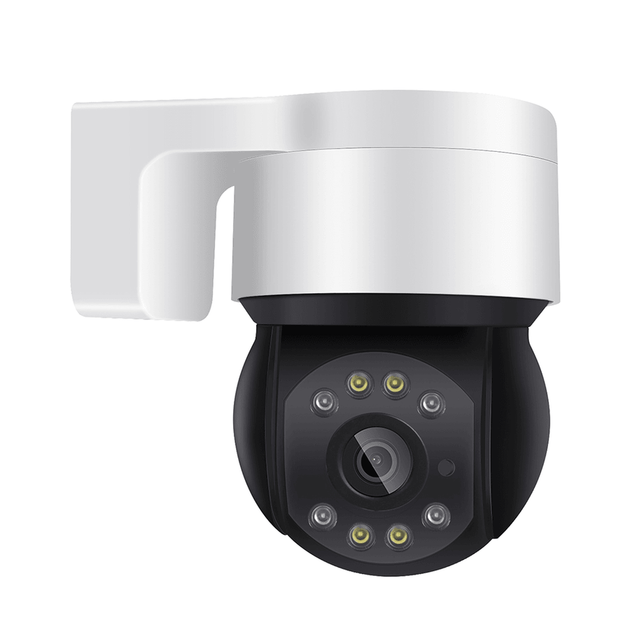 BESDER 2MP 1080P 48V POE Mini PTZ IP Camera Outdoor SD Card AI Human Detection Dome Camera IP Audio IR White LED CCTV Security Camera - MRSLM