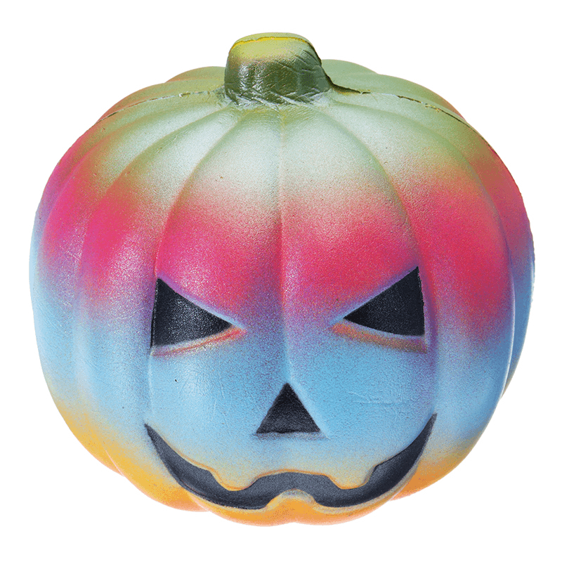 10CM Colorful Pumpkin Toy Simulation PU Bread Halloween Gifts Soft Decor Toy Original Packaging - MRSLM