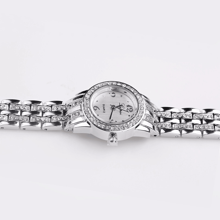 LVPAI XR1671-1 Diamond Dress Ladies Wrist Watch Full Steel Elegant Design Quartz Watch - MRSLM