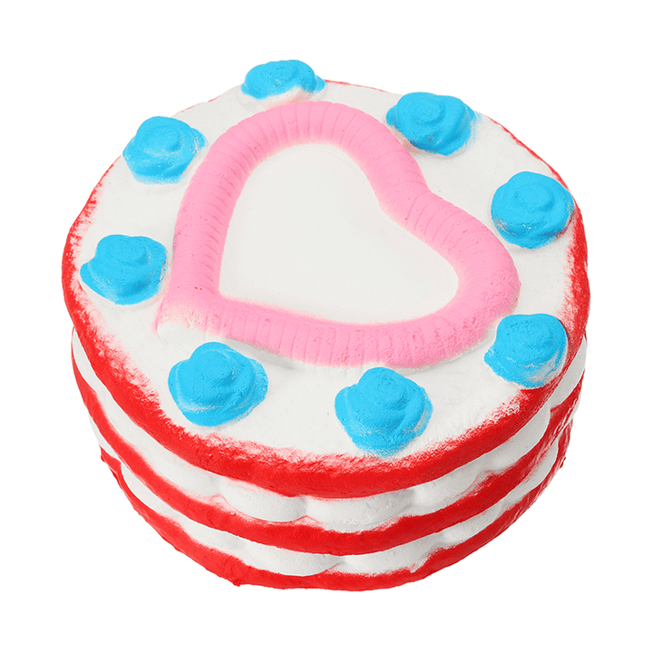 2PCS Jumbo Squishy Love Cake 12Cm Slow Rising Collection Gift Decor Toy - MRSLM
