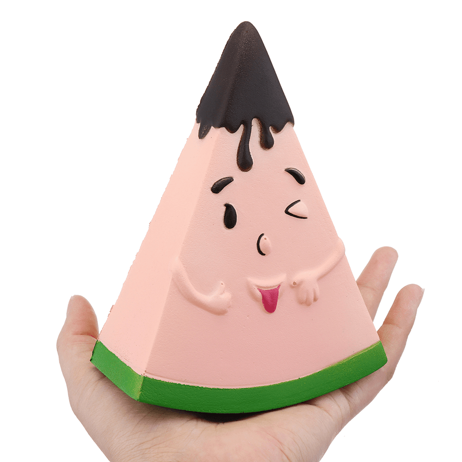 Fruit Squishy Watermelon Man 13.5CM Funny Expression Jumbo Slow Rising Rebound Toys with Packaging - MRSLM