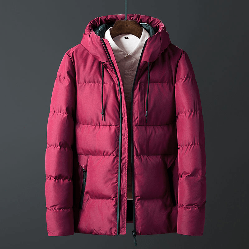 Mens Winter Thick Warm Windproof Outdoor Padded Jacket Parka - MRSLM