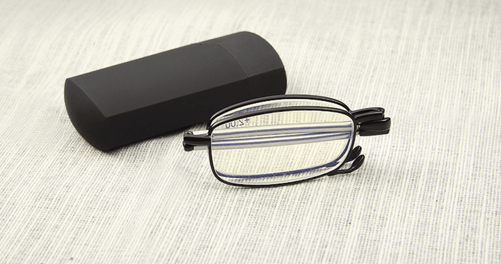 Anti-Blue Light Folding Portable Antenna Legs for Men and Women Lightweight Stainless Steel Glasses - MRSLM