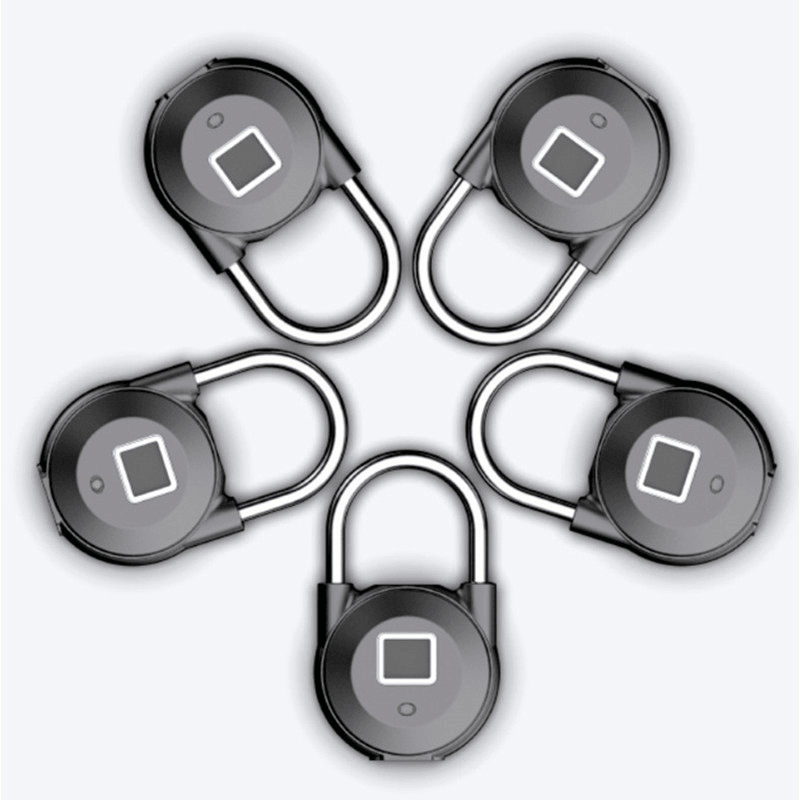Smart Fingerprint Door Lock Padlock USB Charging Keyless anti Theft Travel Luggage Drawer Safety Lock Escape Room Lock 0.5 Second Unlock IP65 Waterproof - MRSLM