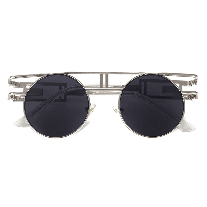 Newsteampunk Sunglasses Women round Men Gothic Vintage - MRSLM