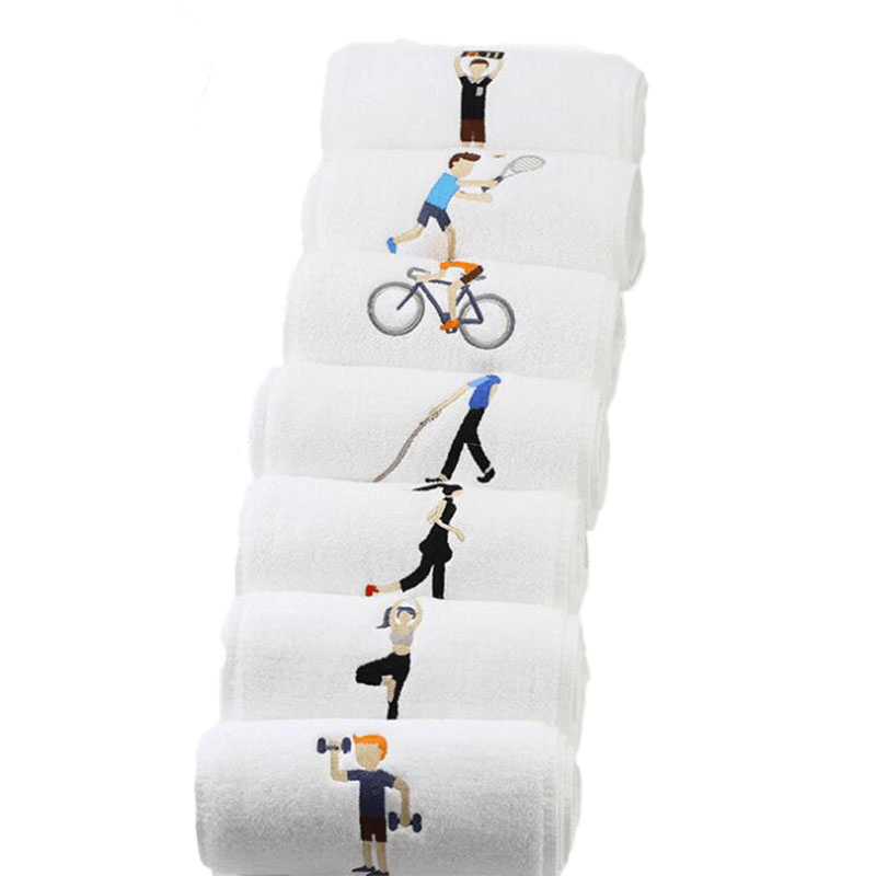 Cotton Sports Quick-Drying Towel Yoga Fitness Towel Sweat-Absorbent and Quick-Drying - MRSLM