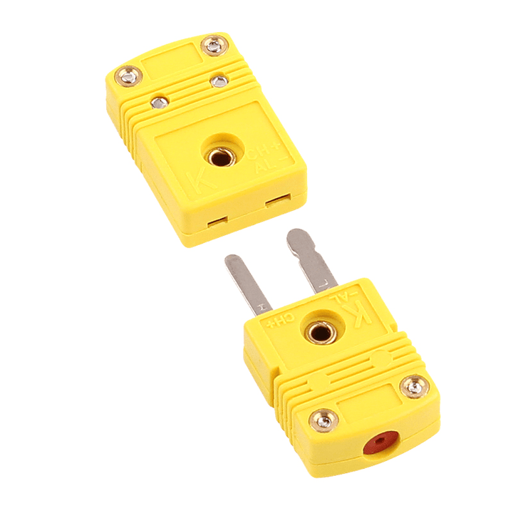 Panel Mount K-Type Thermocouple Miniature Female Male Plug Connector - MRSLM