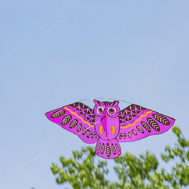 Owl Kite Cartoon Children'S Kite Crafts Outdoor Flying - MRSLM