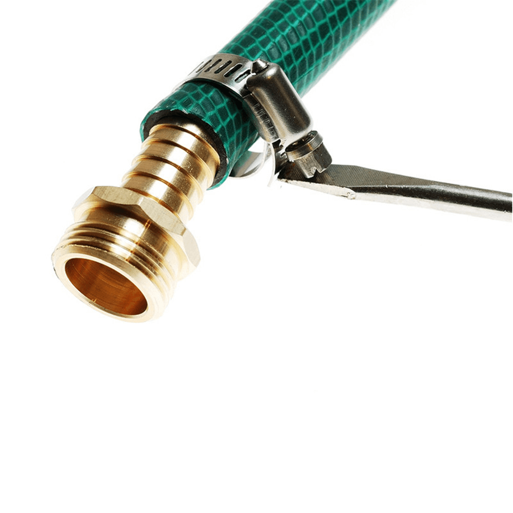 3/4 Male Female Connector Set Garden Hose Repair Mender Kit Hose Connectors Water Hose Pipe Fittings Copper Joint - MRSLM