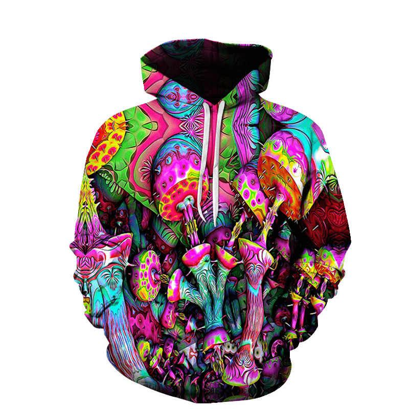 One Drop Shipping Spring and Autumn Men'S and Women'S Long-Sleeved Hoodie 3D Digital Printing Loose Casual Sweater Baseball Uniform - MRSLM