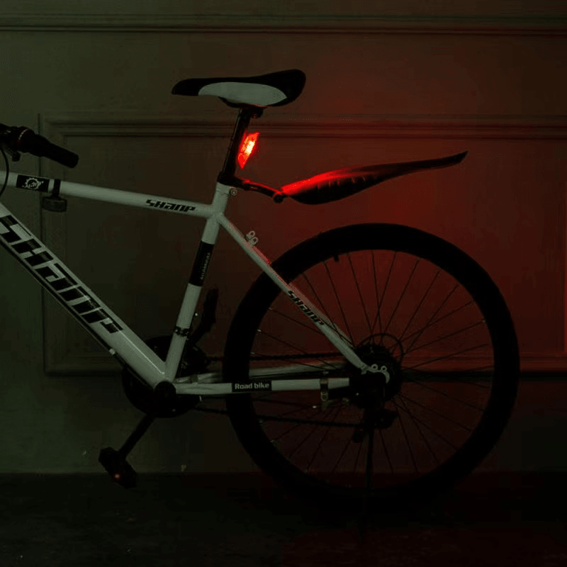 BIKIGHT Bicycle Taillight Cycling Safety Warning Lamp Mountain MTB Bike Rear Light Portable Dustproof Night Cycling Accessories - MRSLM