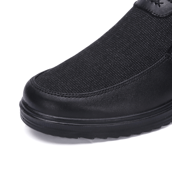 Men Casual Daily Microfiber Dress Shoes Business Oxfords - MRSLM