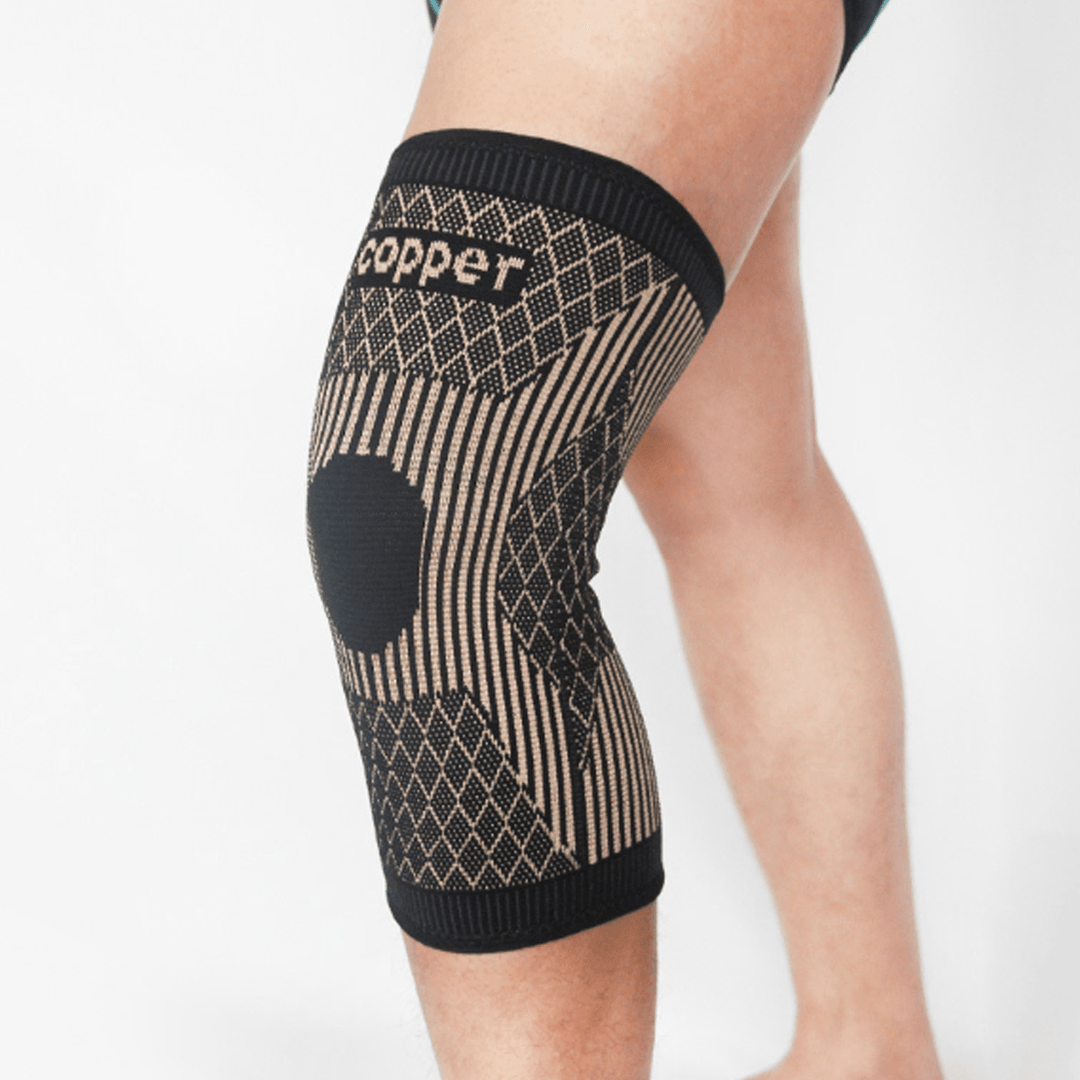 Copper Infused Knee Support Brace Patella Arthritis Leg Support Joint Compression Sleeve - MRSLM
