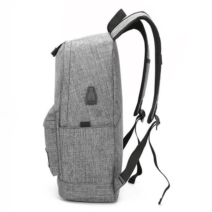 Men Large Capacity Waterproof Multi-Layer USB Oxford Light Weight Backpack Outdoor Bag - MRSLM