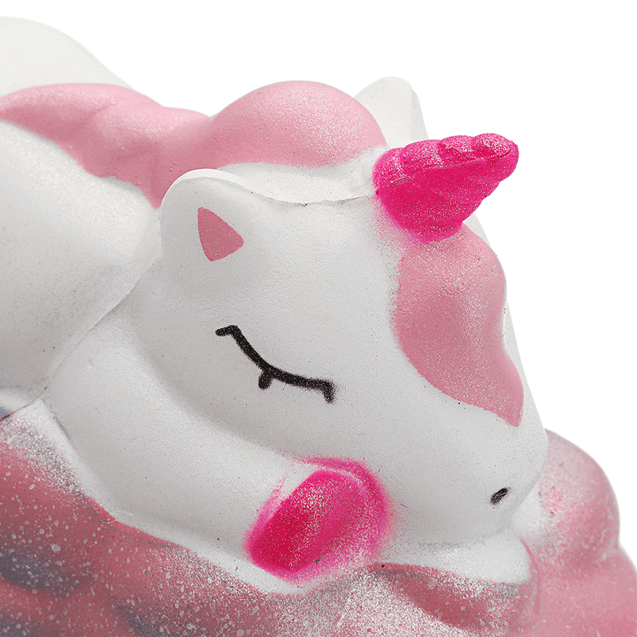 Sleepy Unicorn Squishy 6*6*11.5 CM Slow Rising Soft Collection Gift Decor Toy Original Packaging - MRSLM