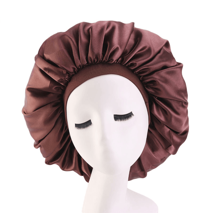 Adjustable Sleep Night Cap Head Cover Hat for Curly Springy Hair Styling Accessories for Lady Sleep Cap Headwrap - MRSLM