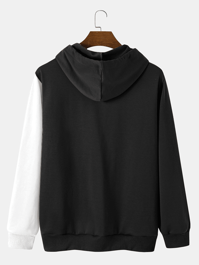 Mens Black Classic NY Embroidered Hooded Sweatshirt - MRSLM