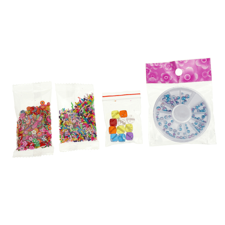 82PCS Slime Making DIY Kit Colorful Foam Ball Beads Sequins Gifts Kids Toys Improve Practical＆Thinking Ability - MRSLM